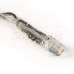 Гирлянда Айсикл (бахрома) светодиодный, 1,8 х 0,5 м, прозрачный провод, 220В, диоды белые, SL255-015