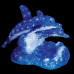 Акриловая светодиодная фигура "Синие дельфины" 65х48х48 см,136 светодиодов, IP44 понижающий трансформатор в комплекте, NEON-NIGHT, SL513-132