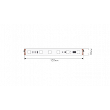 Лента светодиодная SPI, 5050, 60 LED/м, 9 Вт/м, 12В , IP20, Цвет: RGB SL00-00032522 SWG5PT60-12-9-WS2815RGB